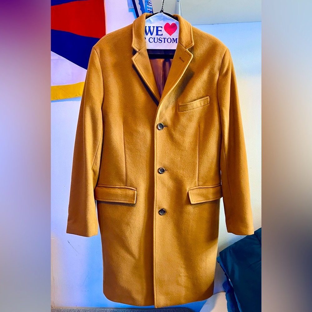 J. CREW Men's Ludlow Topcoat Wool Cashmere
Toffee Brown sz 42R